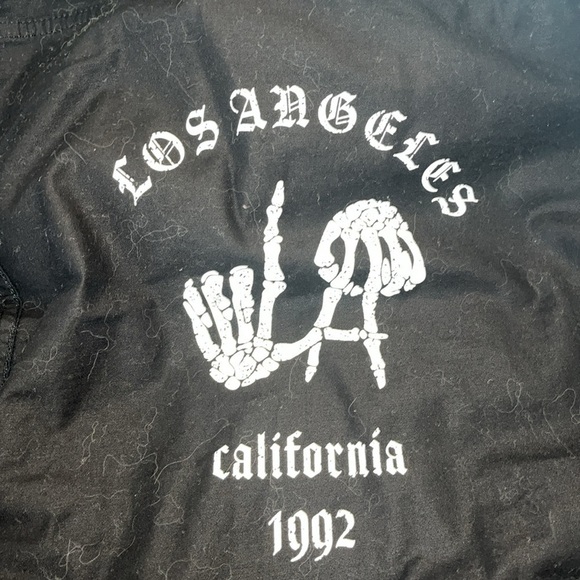 Denim & Flower Ricky Singh Black Men's Trucker Jacket Outerwear Stretch L NWOT - Picture 9 of 13